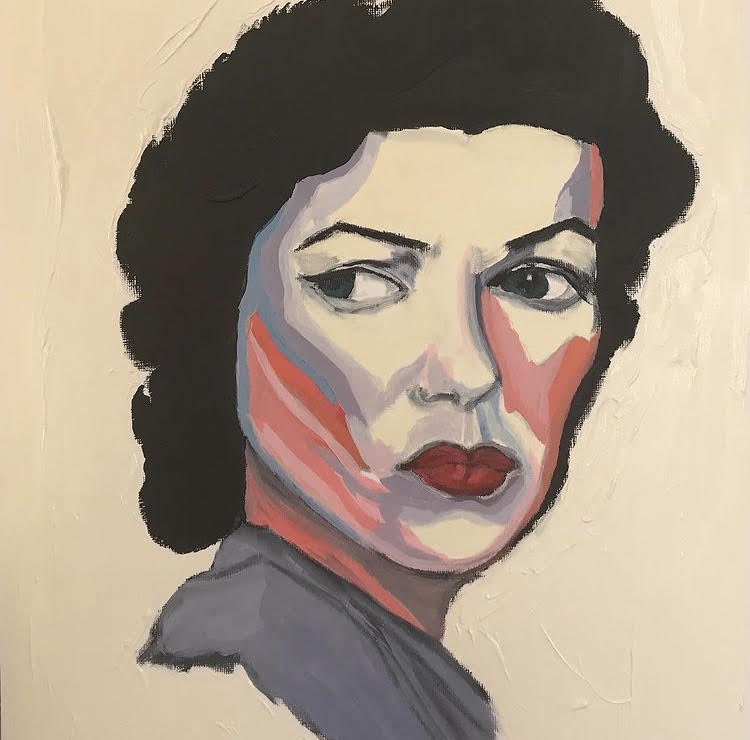 A painting of women expressing contempt